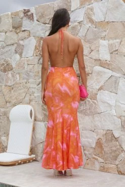 Extravagant Girl Maxi Dress Orange -Hello Molly Shop 0L4A0250 1679984986 732533bc d2e9 41ea 946f 68ffb2e328df