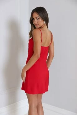 Precious Luxe Dress Red -Hello Molly Shop 0L4A0295 1672888978