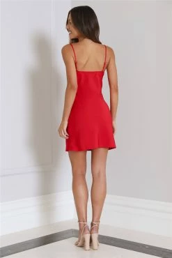 Precious Luxe Dress Red -Hello Molly Shop 0L4A0301 1672888978