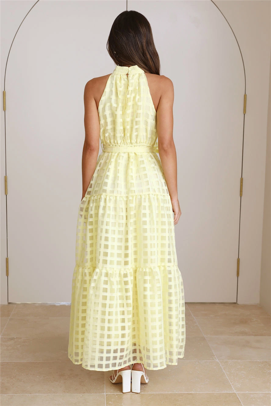 Summertime Picnic Maxi Dress Lemon 7 Summertime Picnic Maxi Dress Lemon - Image 5