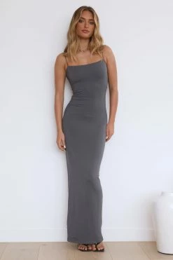 Repeat Wear Maxi Dress Charcoal