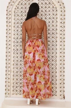Make It Loud Maxi Dress Pink -Hello Molly Shop 0L4A4068 1678376757