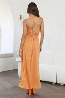 Luxe Vacay Maxi Dress Orange -Hello Molly Shop 0L4A5410 1671429501 c12be5b4 db75 4942 8a88 a83af243fc0c