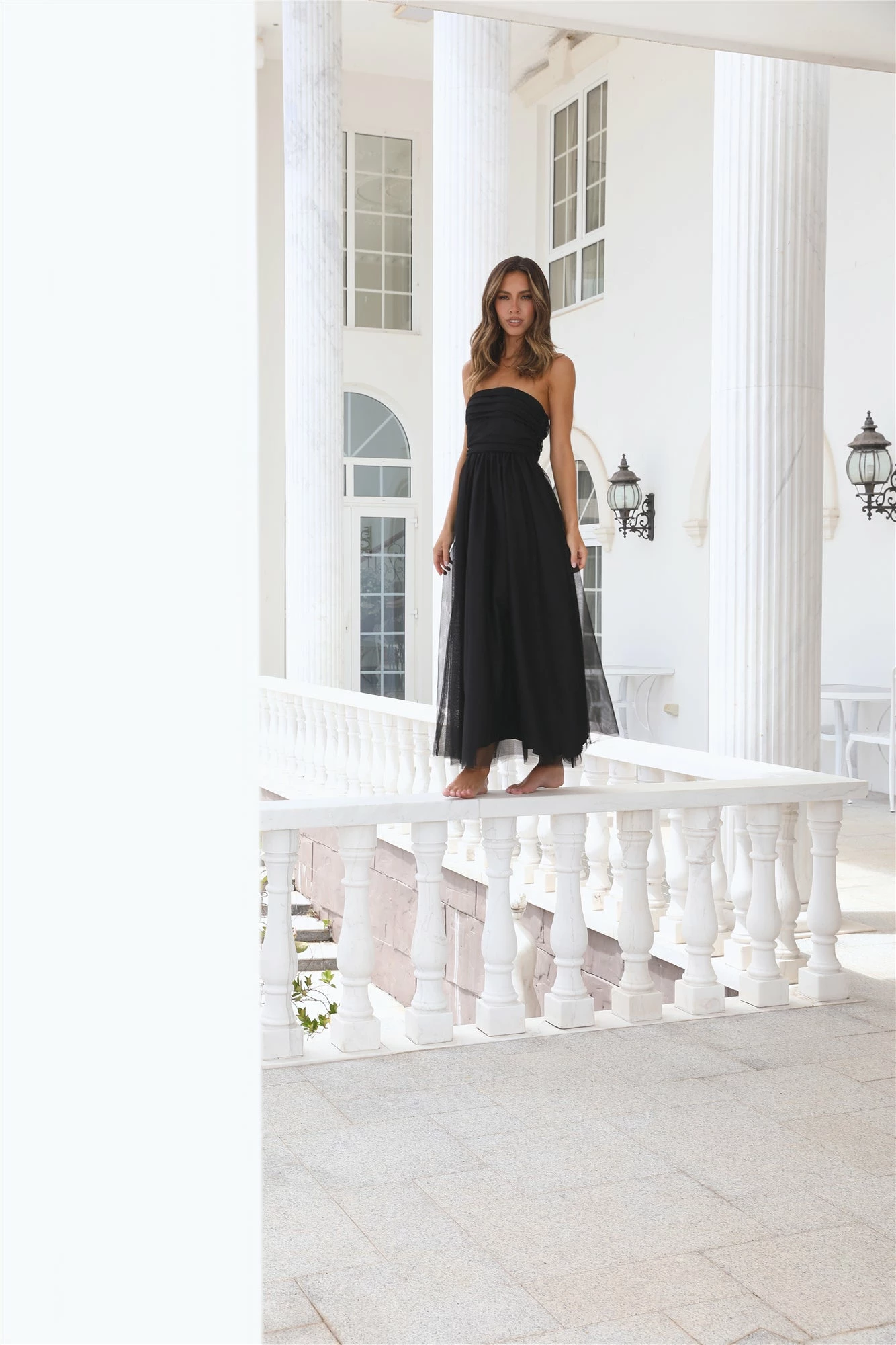 Walk In Tulle Maxi Dress Black 5 Walk In Tulle Maxi Dress Black - Image 3