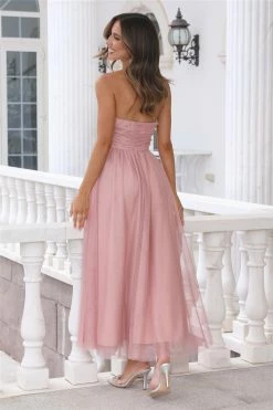 Walk In Tulle Maxi Dress Pink -Hello Molly Shop 0L4A7485 1677219349