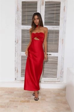 Trend Lover Satin Maxi Dress Red -Hello Molly Shop 0L4A7586 1683867317