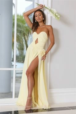 RUNAWAY The Rosette Gown Butter