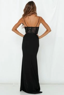 I Come Alive Maxi Dress Black -Hello Molly Shop 190412hm0515