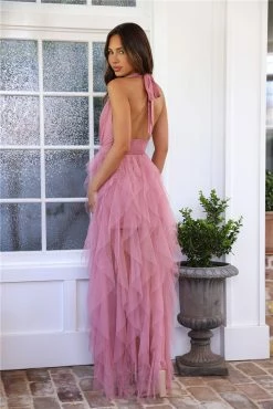 Into The Middle Tulle Halter Maxi Dress Pink -Hello Molly Shop 1W4A4098 1 1695203649 1b2b49f1 21cd 42ec b043 37374c0e19a2