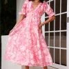 Statement To Make Puff Sleeve Midi Dress Pink 1 Statement To Make Puff Sleeve Midi Dress Pink -Hello Molly Shop 1W4A4124 1692923875 653cf631 4e6f 4ac4 9245 40cdc881c4b5
