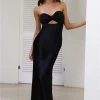 Curious Heart Satin Maxi Dress Black -Hello Molly Shop 1W4A6305 1694136009