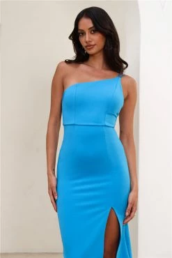 HELLO MOLLY Taking It Back Dress Blue