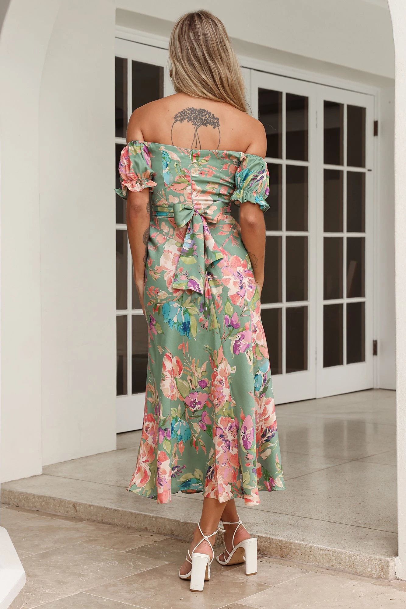 Setting Goals Midi Dress Sage 6 Setting Goals Midi Dress Sage - Image 4