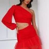 HELLO MOLLY Know Your Worth Tulle Mini Dress Red -Hello Molly Shop 1W4A8400 1691024156