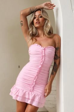Forever Your Friend Mini Dress Pink -Hello Molly Shop 1W4A8545 1687233358