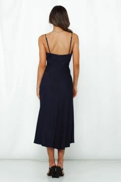 Family Secret Maxi Dress Navy 10 Family Secret Maxi Dress Navy -Hello Molly Shop 200717hmpt20454