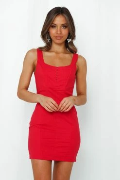 New Vestige Mini Dress Red