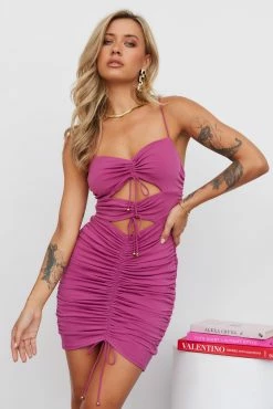 Starting Note Dress Fuchsia -Hello Molly Shop 220507HM 1278 1653464105