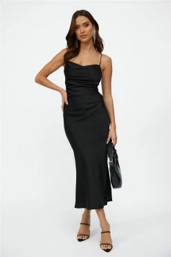 Streets Of Paris Maxi Dress Black