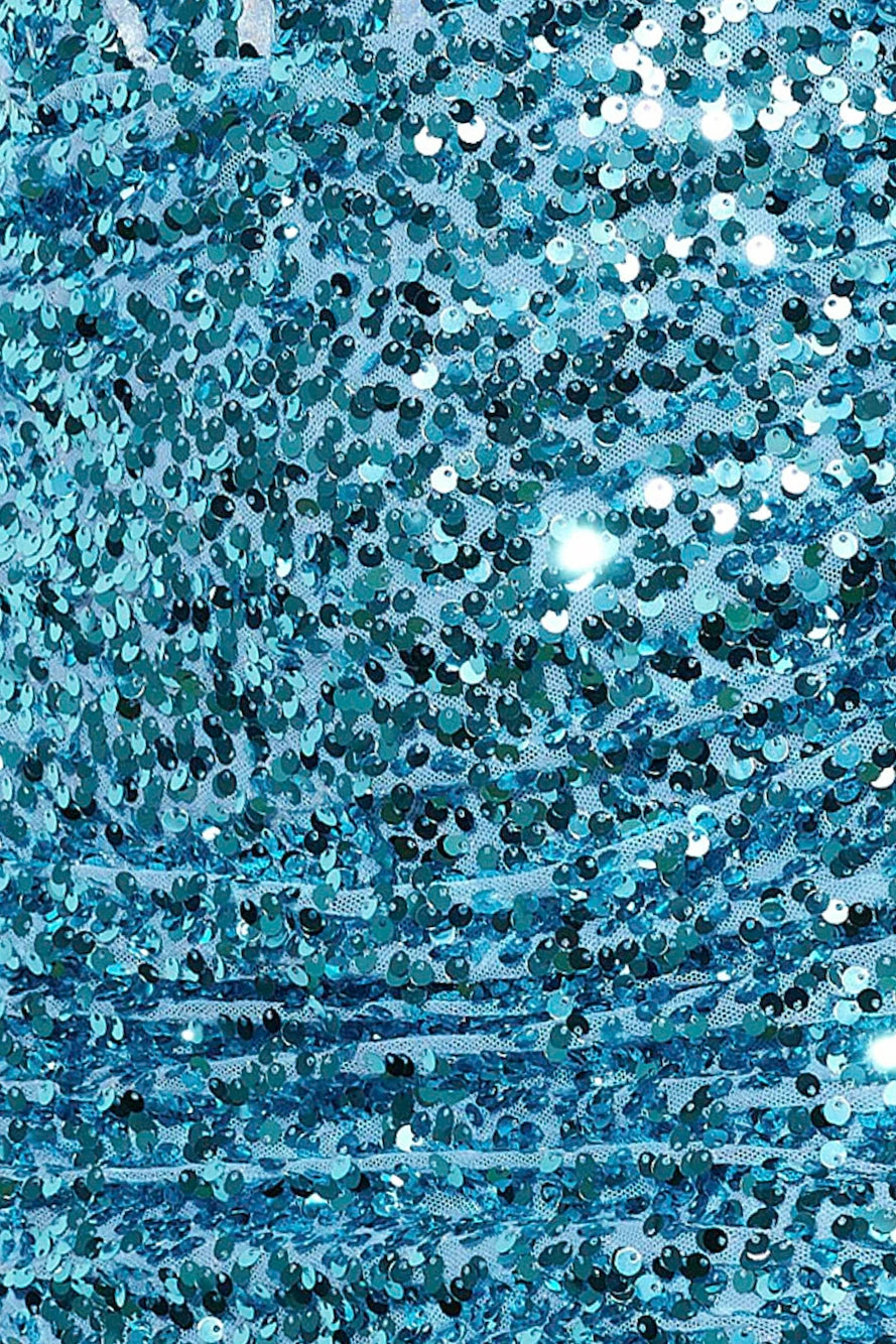 Add It Up Dress Blue Sequin 10 Add It Up Dress Blue Sequin - Image 8