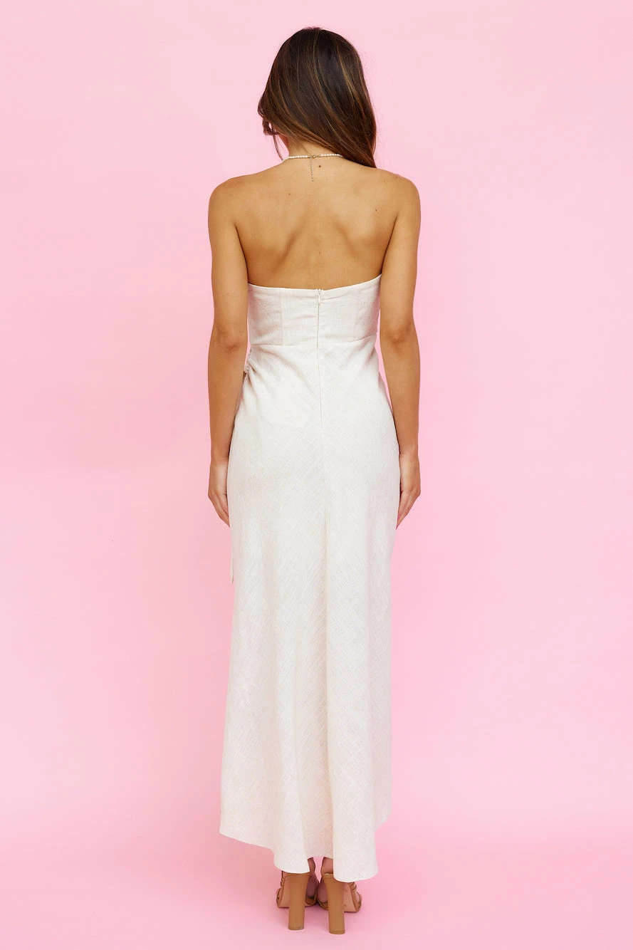 Country Love Midi Dress Natural 6 Country Love Midi Dress Natural - Image 4