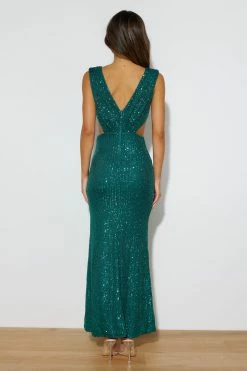 Love Me Sequin Maxi Dress Forest Green -Hello Molly Shop 220922HM 2110 1666230077 5813348c 6456 4db3 9a72 5ff9ef78d847