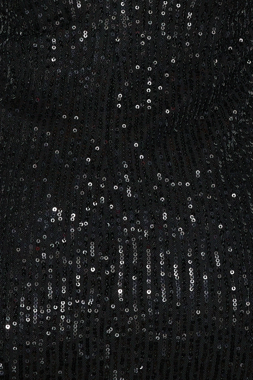 Twisted Shine Sequin Mini Dress Black 10 Twisted Shine Sequin Mini Dress Black - Image 8