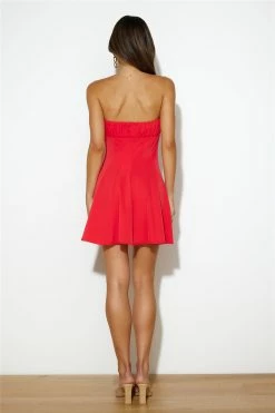 Tennis Fangirling Mini Dress Red -Hello Molly Shop 221223HM 2423 1673838526