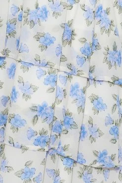 Blooming For You Mini Dress Blue -Hello Molly Shop 230303HM 0401 1679292227