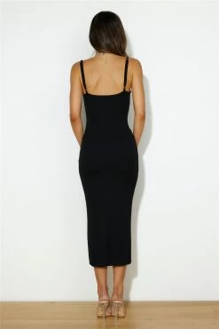 Beauty In The Day Maxi Dress Black -Hello Molly Shop 230331HM 1187 1681968924