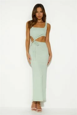 Polished Maxi Dress Sage