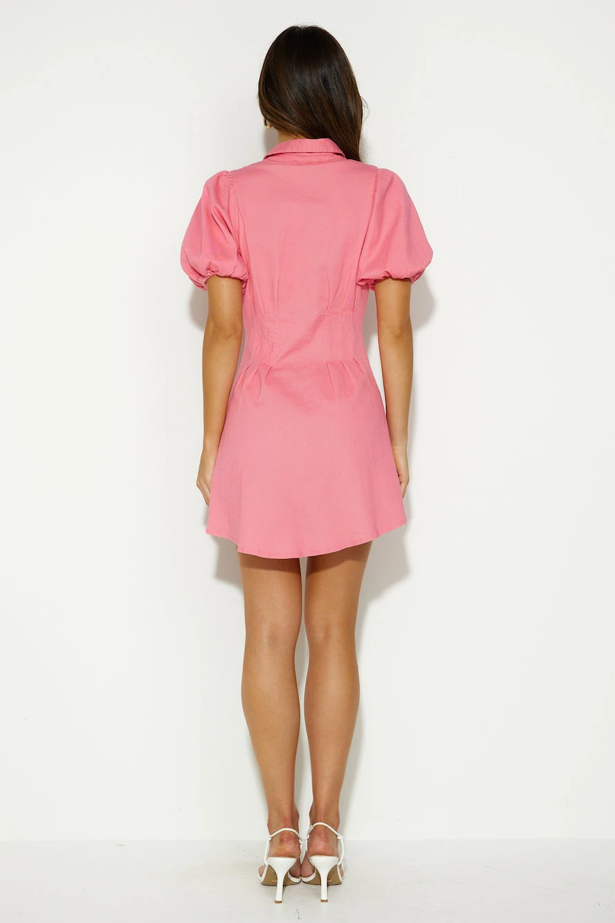 Day Date Mini Dress Pink 7 Day Date Mini Dress Pink - Image 5