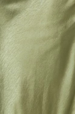 Mood For Luxe Satin Maxi Dress Green -Hello Molly Shop 230623HM 0300 1689569142