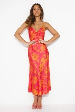 Ambitious Beauty Midi Dress Pink