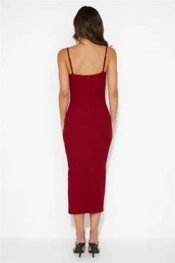 Rising Success Midi Dress Wine -Hello Molly Shop 230623HM 1543 1689572897