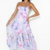 Seasonal Bloom Maxi Dress Purple -Hello Molly Shop 230713HM 0307 1691126192