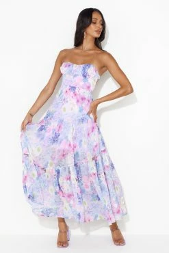 Hello Molly Shop 25 Seasonal Bloom Maxi Dress Purple