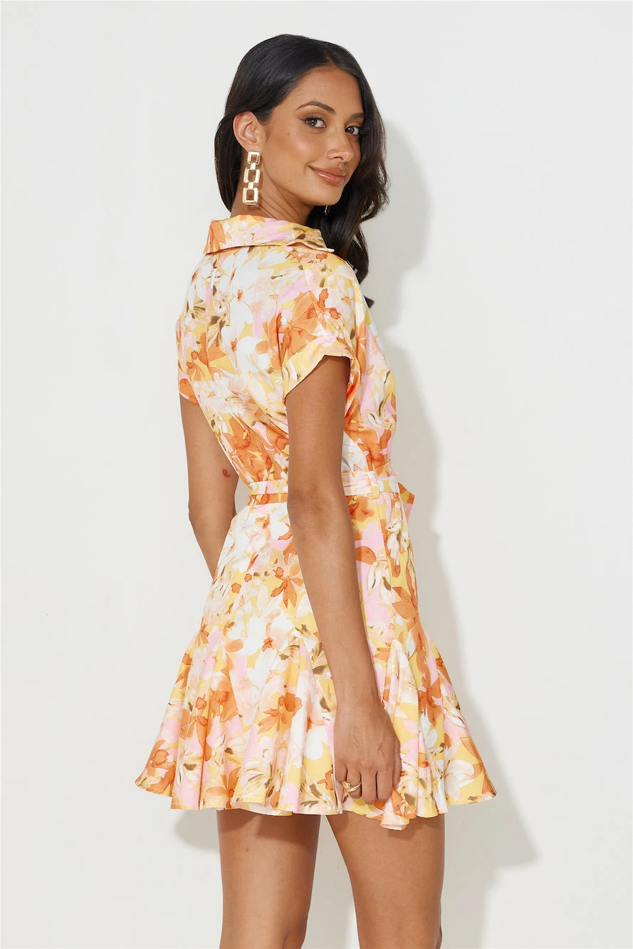 Around The Town Mini Dress Orange 7 Around The Town Mini Dress Orange - Image 5