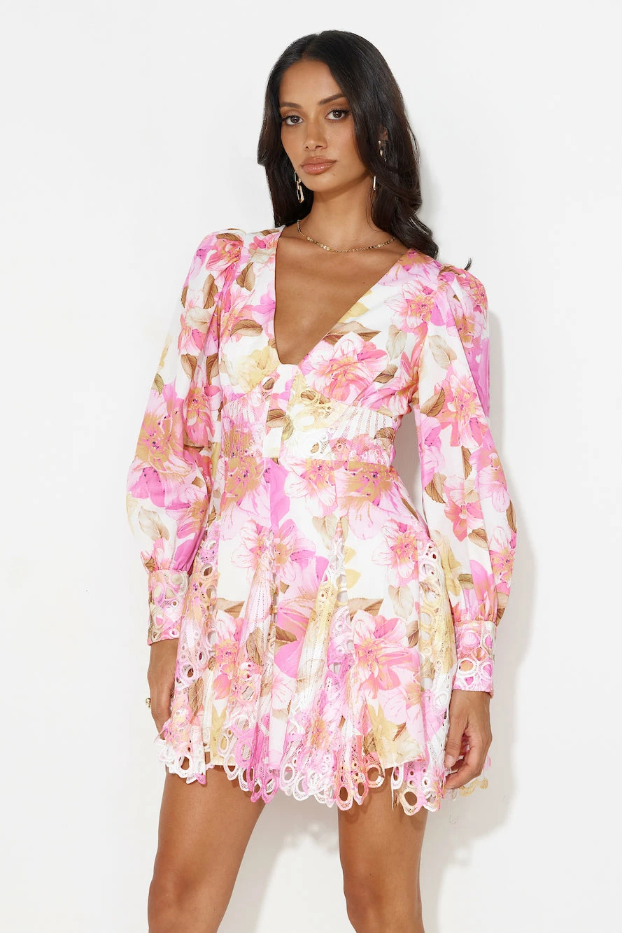 Fine Dining Brunch Mini Dress Pink 7 Fine Dining Brunch Mini Dress Pink - Image 5