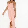 Flaunt It Girl Frill Mesh Maxi Dress Pink -Hello Molly Shop 230713HM 1136 1691539447