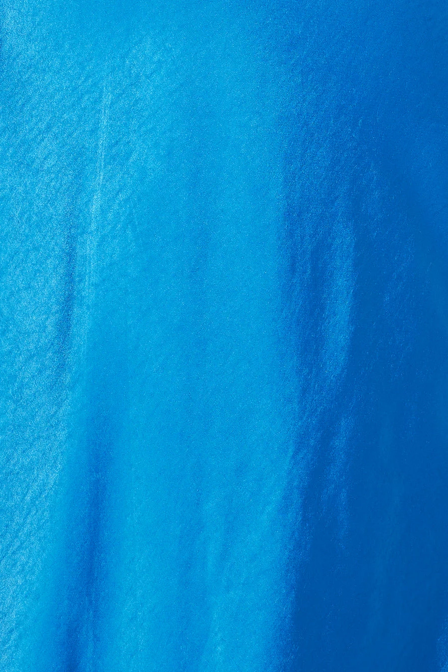 HELLO MOLLY Girl In The Spotlight Halter Neck Satin Maxi Dress Blue 9 HELLO MOLLY Girl In The Spotlight Halter Neck Satin Maxi Dress Blue - Image 7