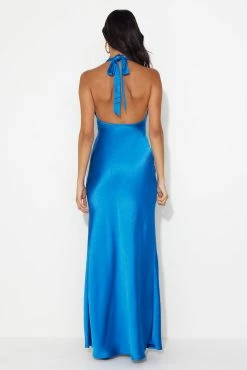 HELLO MOLLY Girl In The Spotlight Halter Neck Satin Maxi Dress Blue 14 HELLO MOLLY Girl In The Spotlight Halter Neck Satin Maxi Dress Blue -Hello Molly Shop 230713HM 1720 1691542028