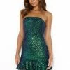 Loud Appearance Sequin Strapless Mini Dress Green 2 Loud Appearance Sequin Strapless Mini Dress Green -Hello Molly Shop 230804HM 0923 1692937458