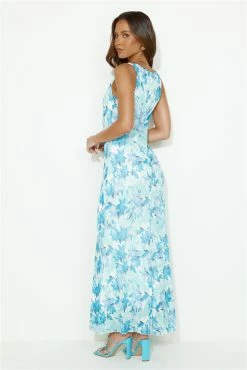 Paint Me Maxi Dress Blue -Hello Molly Shop 230818HM 0169 1693537307