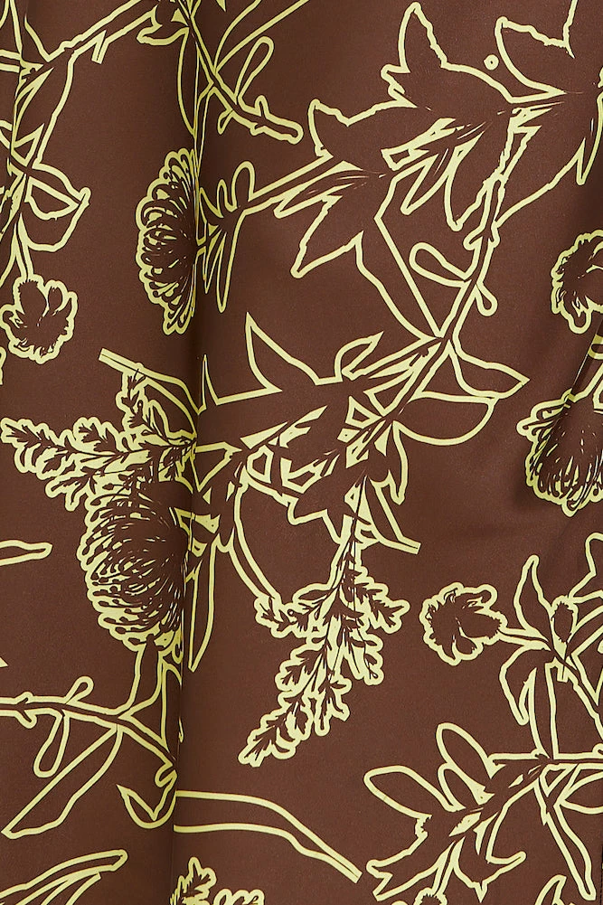 Sundown Hour Satin Maxi Dress Brown 7 Sundown Hour Satin Maxi Dress Brown - Image 5