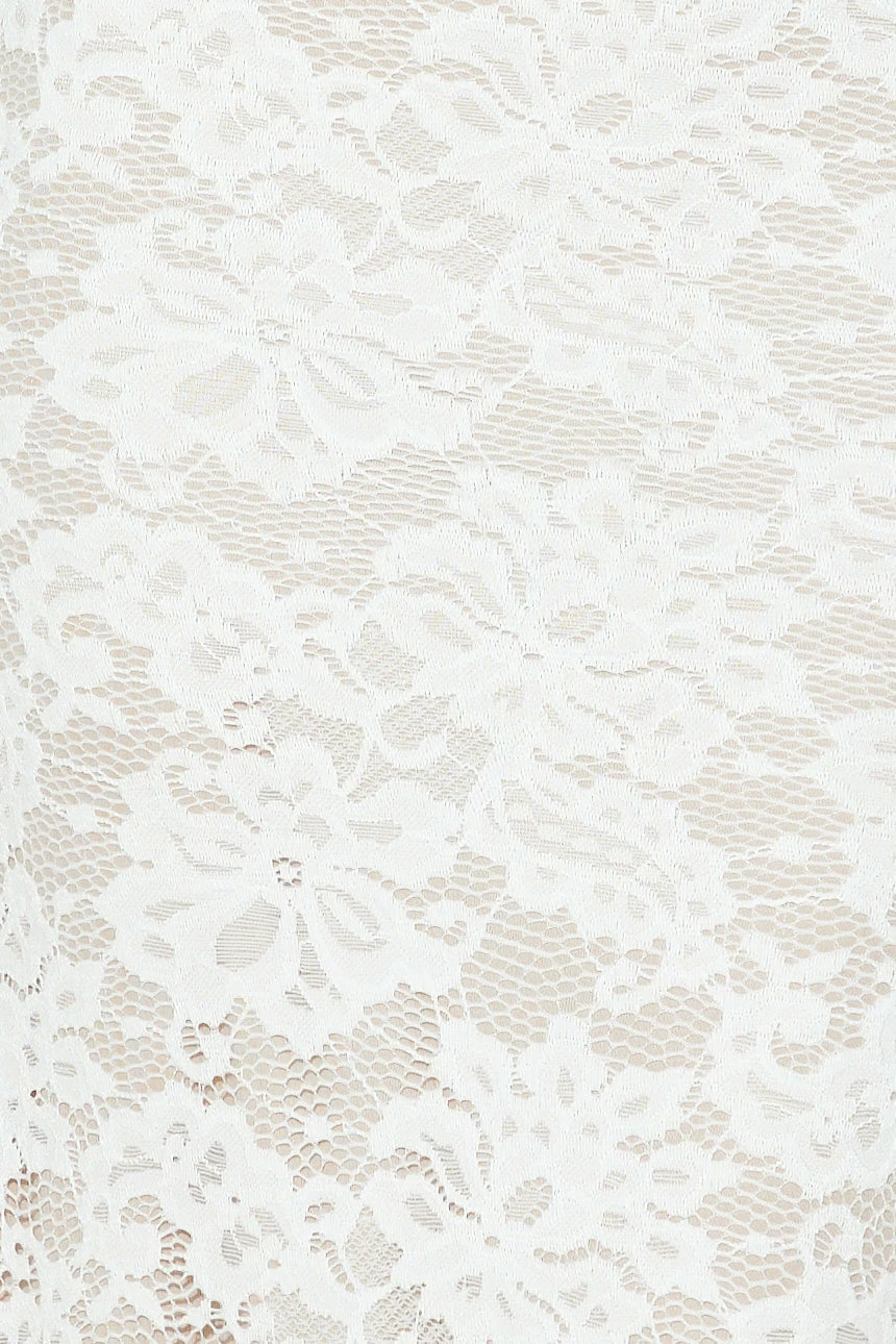 Soft Sweet Lace Maxi Dress White 8 Soft Sweet Lace Maxi Dress White - Image 6