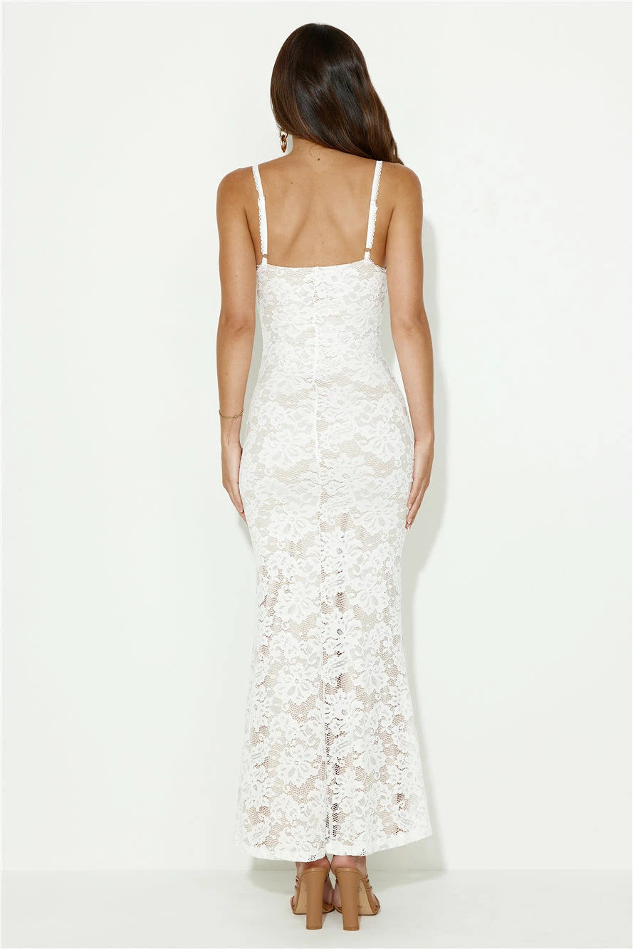 Soft Sweet Lace Maxi Dress White 7 Soft Sweet Lace Maxi Dress White - Image 5