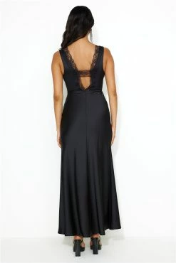 Juicy Stories Satin Maxi Dress Black -Hello Molly Shop 230901HM0873 1695345266