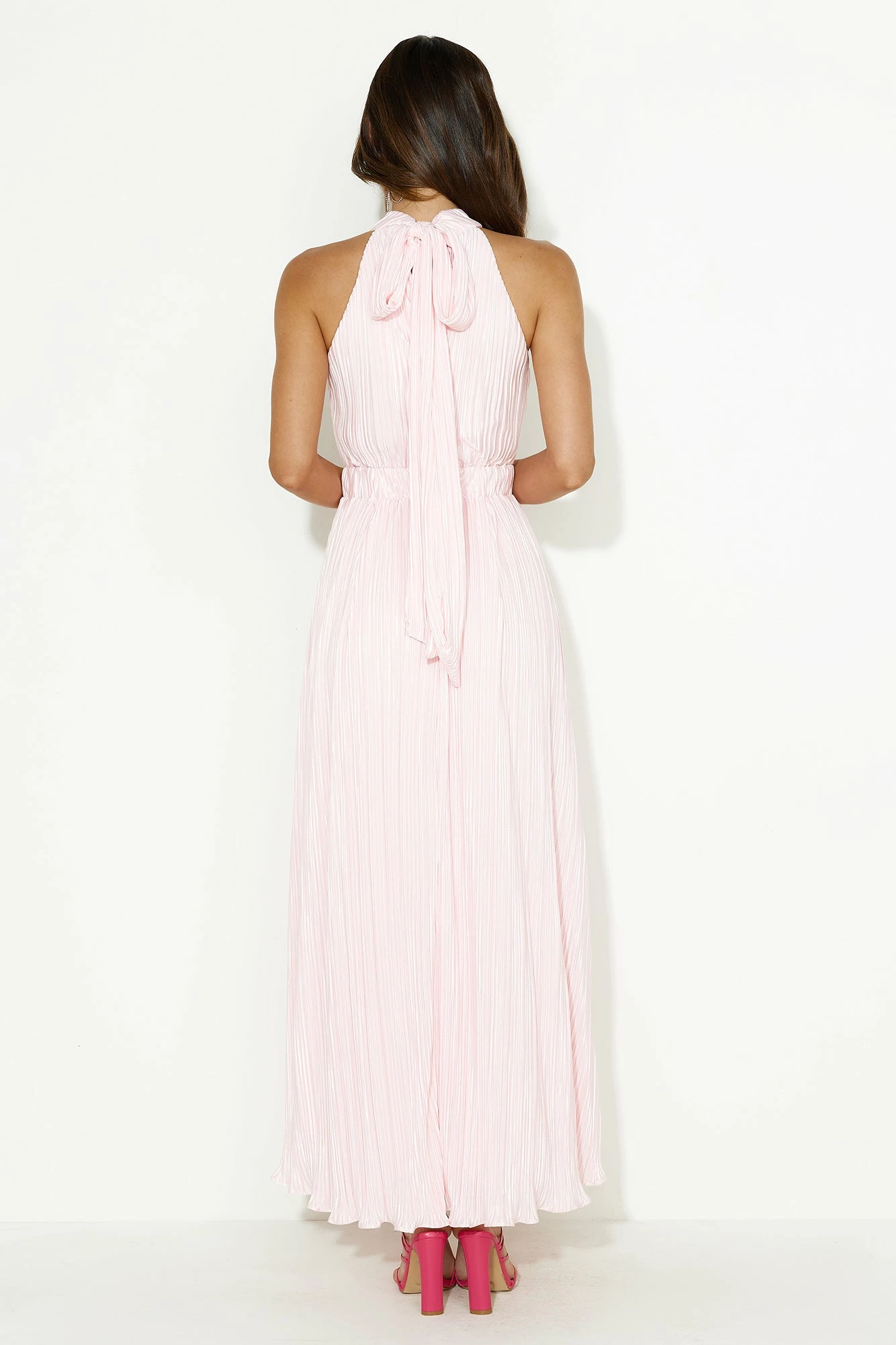 You're Classy Plisse Maxi Dress Pink 7 You're Classy Plisse Maxi Dress Pink - Image 5