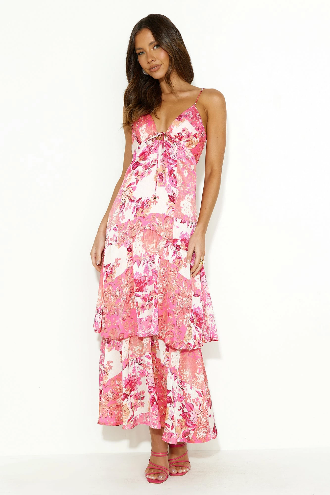 Springfalls Maxi Dress Pink 4 Springfalls Maxi Dress Pink - Image 2